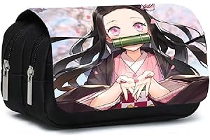 GuoqiaiK Anime Demon Slayer Trousse à Crayons Trousse Grande capacité Dessin animé étudiant Pencil Case -Cadeaux de Bons Amis. (Style 5)