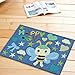 Produktbild DHG Mats-Handsticked Fußmatten/Fuß Pad/Nonlip Mat/Bad Schlafzimmer Türmatten/Cartoon Kinder Matten,E,40X60Cm (16X24Inch)
