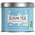 Kusmi Tea - Lovely Morning - Organic Mix of Green Tea, Mate, Lemon, Guarana, Grapefruit and Orange - Loose Tea - 100g Metal Tin - Approx 50 Cups Quantity