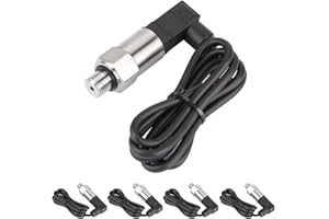 Broco Sensore trasduttore di pressione, uscita 4-20 mA Trasduttore di pressione al silicio G1/4 "Trasmettitore per ingresso sensore trasduttore di pressione olio gas acqua(0-1MPA)