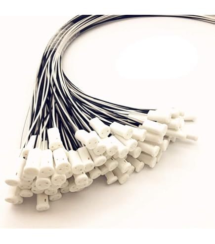 10 Portalampade LED G4 E Alogene, 12V/24V Con Cavo 60cm – Attacco Nero Bassa Profondità, Max 24W - 4