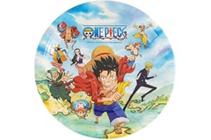 CHAKS 8 Piatti in Cartone 23 cm One Piece - Multicolore