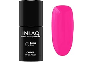 ‎INLAQ INLAQ® UV Nagellack Pink - 6 ml Hema Free - Langlebiger UV Lack - Nail Polish - Pastelove Kollektion - Gelnägel - Shellac Gel - Gellack ohne Hema | 1017- Candy Pink