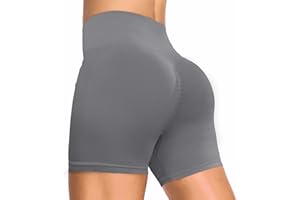 Zilams Pantalones Cortos Push Up Mujer Deporte Leggins Cortos Cintura Alta Scrunch Butt Opacos Shorts Yoga Running Fitness Jogging Ropa Deportiva