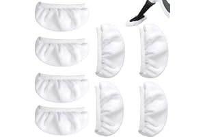 MAXQZIN 8 Pack Universal Steam Mop Replacement Pads for Bissell Steam Shot, PurSteam, Wagner Spraytech, Comforday Handheld Steam Cleaner Reusable Microfiber Cloths Washable Mop Pads Steam Cleaner Accessories