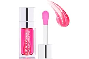 Storaffy Korean Lip Glow Oil - Brillo Labios para Labios Secos - Lip Plumper Oil Hydrating Lipstick - Protege los Labios Larga duración Comforts Essence Lip Oil Tinted for Women (5 Colores)