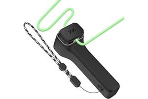 Schutzhülle für Loop Lasso Nano, MOWYEOK rutschfeste und Kratzfeste Silikon Schutzhülle, kompatibel mit Looplasso Nano-Seilspielzeug Zubehör, Mit Lanyard (Schwarz)