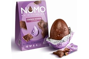 ‎NOMO NOMO Cookie Dough XL Osterei INKLUSIVE Osterhasen Cookie Dough| 160 g | VEGAN | LAKTOSEFREI, GLUTENFREI, EIFREI, NUSSFREI | für Allergiker | zertifizierter Kakao | vegane Schokolade zu Ostern