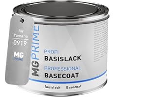 MG PRIME Vernice per moto Barattolo pronto all’uso per Yamaha 0919 Dark Bluish Grey Metallic Vernice di base 0,5 litri 500ml