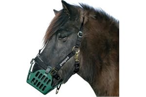 Nordic Medica Greenguard Weide Maulkorb Fressbremse | schwarz | Full Warmblut