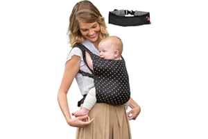 Infantino - Porte-Bébé de Voyage ZIP - Porte-Bébé 2-en-1 - Pliable - Facile à Plier ou à Déballer en Quelques Secondes - Complet - Soutien Ergonomique - Convient aux Bébés de 5,4 à 18,1 kg - Noir