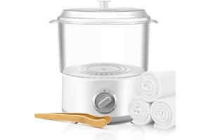 Sunowl Towel Warmer, Heated Towel Steamer Quick Heating Towel Warmer with Towel Clip, Fast Heating to 202 F within 10 Minutes, Towel Heater for Spa, Facials, Shaving, Barber, Salon and Home Use