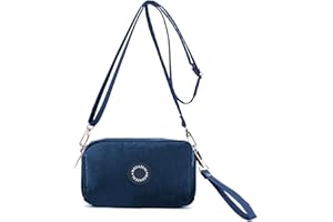 ModaZeal Small Handbags for Women Nylon Cross Body Bag Ladies Phone Bags Mini Shoulder Bag with Wristlet/Crossbody Strap