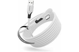 Syntech Link Cable 5m Compatible with Meta/Oculus Quest 3/Quest 3S, Pico 4/Ultra Accessories VR Headset, High Speed Data Transfer Cord USB 3.0 Cable Type C LED Light for Gaming PC/Steam VR