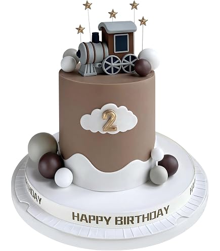 Decorazioni Torta Tema Treno - 13 Pezzi Con Luci - Per Compleanni Bambini - Set Giocattolo Mini Treno - Foto 1