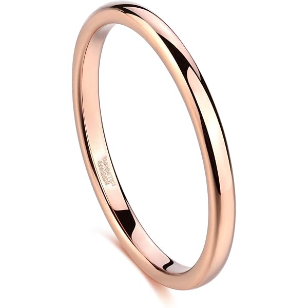TIGRADE Women's 2mm Titanium Eternity Ring – Cubic Zirconia Wedding Band, Sizes 3-13.5 - View #6