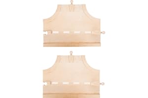 small foot 10810 World Straßen-Set natürlichem Holz, Zwei Kreuzungen, kompatibel mit Allen gängigen Holzeisenbahnen