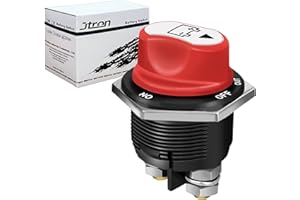 Jtron interrupteur isolateur de batterie 12v 200a ON-OF-OUT 3 POSITION 2P SPST 32V MAX 38mm pour voiture bateau moto