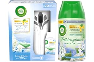Air Wick Freshmatic Max Starter-Set Cotton & Weißer Flieder 250ml + 1x Nachfüller Veilchen & Frühlingsfrische 250ml