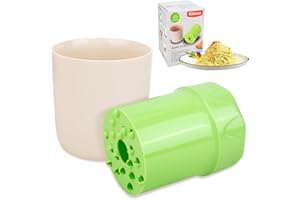 BSSMMAI Râpe à fruits en plastique, râpe manuelle rotative, râpe à pommes pour hacher les fruits, râper les fruits, les carottes et autres fruits et légumes