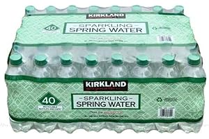 KING BAJ Kirkland Signature Sparking Spring Water Screw Cap Lid Bottles Pack of 40x500ml