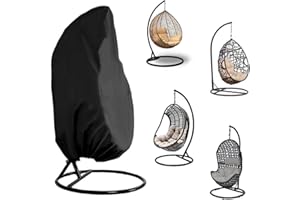 ACTIUSIS Pokrowiec na fotel wiszący, kosz wiszący, pokrowiec na fotel bujany, materiał Oxford, wodoszczelny 210D, do foteli wypoczynkowych, 190 x 115 cm