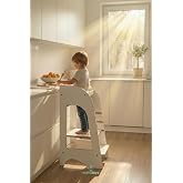 Mamatoyz &Ouml;ğrenme Kulesi Beyaz Mdf Versiyonu - Banyo Y&uuml;kseltici - Beyaz Mfd Ahşap Kule
