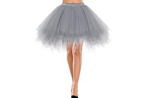 Bbonlinedress Jupe Tulle Ballet Tutu Danse Classique Courte Style Années 50s en Tulle Evasé