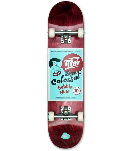 Mob Skateboard Skull MOB Skull 7.75 Zoll - Komplettboard Aus 7-lagigem Ahornholz Für Anfänger & Kids Skateboard Complete