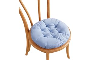 LOJAX Cuscini per sedie da pranzo Set di 8 cuscini rotondi per sedie da giardino Cuscini per sedili da giardino Cucina Balcone Soggiorno 36 x 36 x 5 cm Decorazione per interni ed esterni