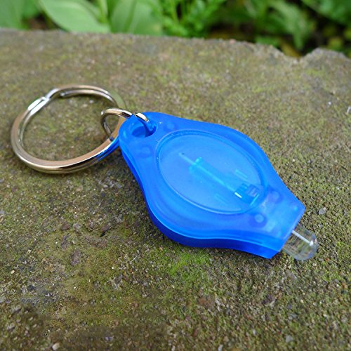 IPUIS 5 Stück Mini LED Taschenlampen Schlüsselanhänger Beleuchtung weiße Licht mit Schlüsselring kleine Taschenlampe für Outdoor-Aktivitäten,Camping, Abenteuer,Haus Partys oder besondere Anlässe(Farbe zufällige Lieferung) - 6