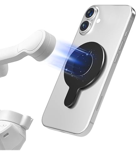 ONTOMYO Magnetische Halterung Für IPhone - Kompatibel Mit DJI Osmo Mobile Gimbal 7/6/5/4