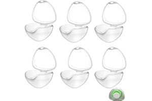 AQLBHZ 6PCS Dummy Case Pacifier Storage Box Pacifier Case Transparent Pacifier Case Soothers Pod Storage Box Travel and Family Use Pacifier Holder Newborn Dummies for Holding Pacifiers