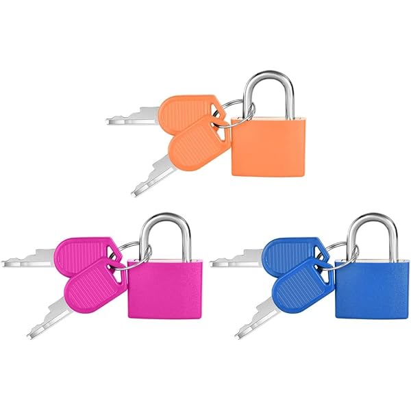 6 Pezzi Lucchetti a Combinazione per Bagagli, Serratura Lucchetto Piccolo, Lucchetto de Cable a Combinazione a 3 Cifre per Bagagli Viaggio Armadietto Valigia, con 4 Codificatori
