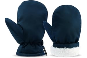 SEYUFN Ski Gants Hiver Gant Enfant Fille Moufles Bebe Moufle Garçon Respirant Gant pour Filles Peluche Gants Garçon Chaud
