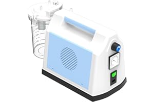 CRYXINTY Portable Suction Unit Machine - Home & Veterinary Use for Phlegm, Mucus, Sputum Aspiration Quiet Tabletop Household Aspirator - Ideal for Elderly, Pets, Homecare