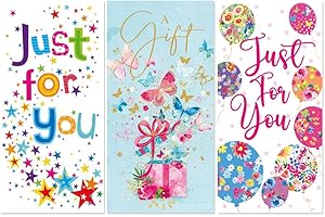 EVERENTY Pack of 6 Money Wallets for Cash Voucher Gifts in 3 Designs Multipack