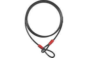 ABUS Slingkabel Cobra 8, stålwire med plastmantel, 2 meter | Slingkabel med 2 m stålwire, två slingändar, plastbeläggning för lackskydd