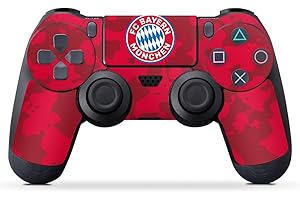 DeinDesign Skin kompatibel mit Sony PlayStation 4 Controller Folie Sticker FC Bayern München Camouflage FCB