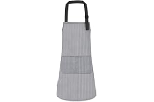 ZONEKEY Delantal Cocina Impermeable Delantal PVC Profesional Masterchef Con Bolsillo y Correa Ajustable Para Mujer y Hombre