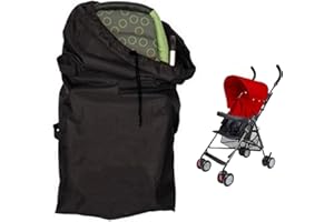 TOULIFLY Sac de Rangement pour Poussette, Sac de Voyage pour Siège de Voiture, Oxford Imperméable, Idéal pour Siège Auto, Transport en Avion et Déplacements, Conception Durable, Léger et Pratique, Noir