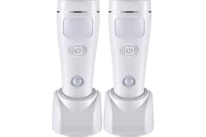 Enhon 4-in-1 LED Wiederaufladbare Steckdosen-Taschenlampen, 2er-Pack LED Notlichter für Stromausfall im Haushalt, Steckdosen-Notfallleuchte, Stromausfall-Lampe mit Bewegungssensor