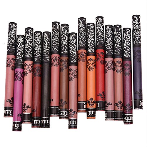 Lippenstift Lippencreme Lippe Gloss Matt Lippenstift Flüssigkeit Lippenstifte 15 Farben wasserdicht langlebig Matte Liquid Lipstick Schönheit Lippe Gloss,Sexy Wasserdichte Long Lasting Moisturizing Lippenstift Lip Gloss/ Fashionable Colors Long Lasting Lipsticks Set,Dauerhafte Lange,Wasserdicht,Lange andauernd,Feuchtigkeitsspendend,Nicht verblassen,15 Farben - 2
