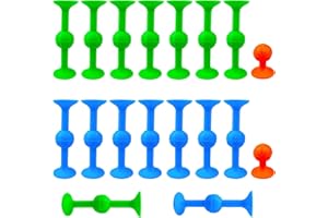 RICOFOT Freccette Ventosa, 18 Pezzi Sucker Toys, Sucker Darts Toys, Silicone Pop Sucker Toys, Interattivo Sucker Game Adatto per Interazione Educativa Divertimento e Decompressione