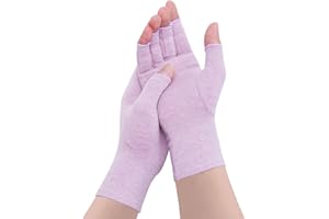 GEBELL Rheumatoid Arthritis Gloves - Compression Gloves Fingerless Joint Pain Relief Hand Mitten Warmth Gloves Carpal Tunnel Gloves for Women Men