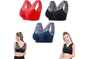GAMIRA Soutien-Gorge Nula, Soutien-Gorge Anti-affaissement des Seins, Soutien-Gorge Respirant Cool Liftup Air, Soutien-Gorge de Sport Sexy en Dentelle Confortable pour Le Sommeil