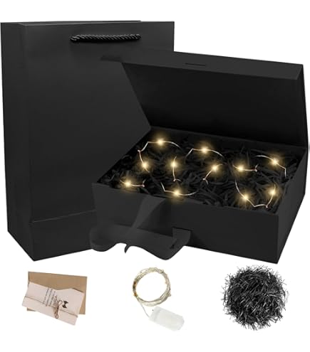 Confezione Regalo, Confezione Regalo Con Fiocco, Scatola Regalo Magnetica Con Coperchio, Riutilizzabile, Per Compleanno, Natale, San Valentino (rosso