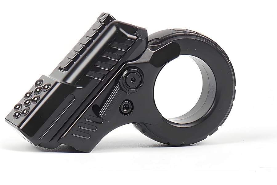 Fidget Toy Gun,Stainless Steel Adult Fidgety Anxiety Sufferers Stress Relief Fidget Slider Gun,Metal Fidget Toy for Anxiety and ADHD (Black)