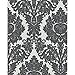 Produktbild Marburg Empire Venedig Damask Muster Tapete Stoff Texturiert Motiv Metallisch - Schwarz Weiß 57454