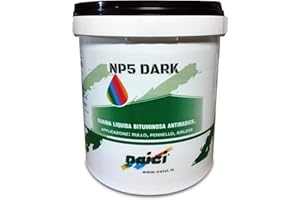 NAICI guaina liquida impermeabilizzante NP5 dark (nero)- Monocomponente kg 20